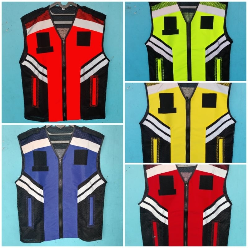 rompi taslan/rompi safety/ bahan taslan