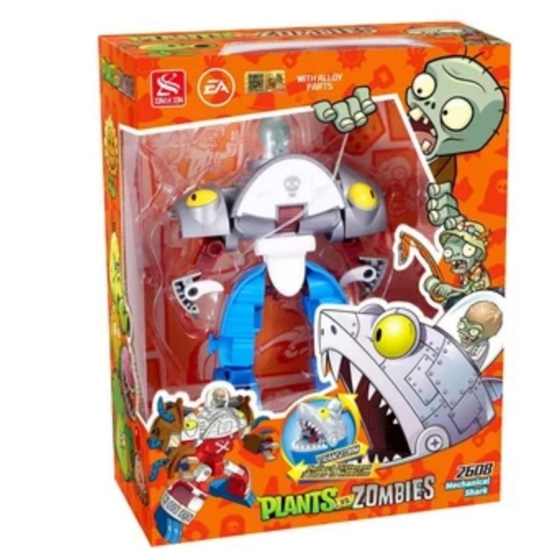 Cruzer Plants Vs Zombies Robot Zombie Mechanical Shark 3 In 1