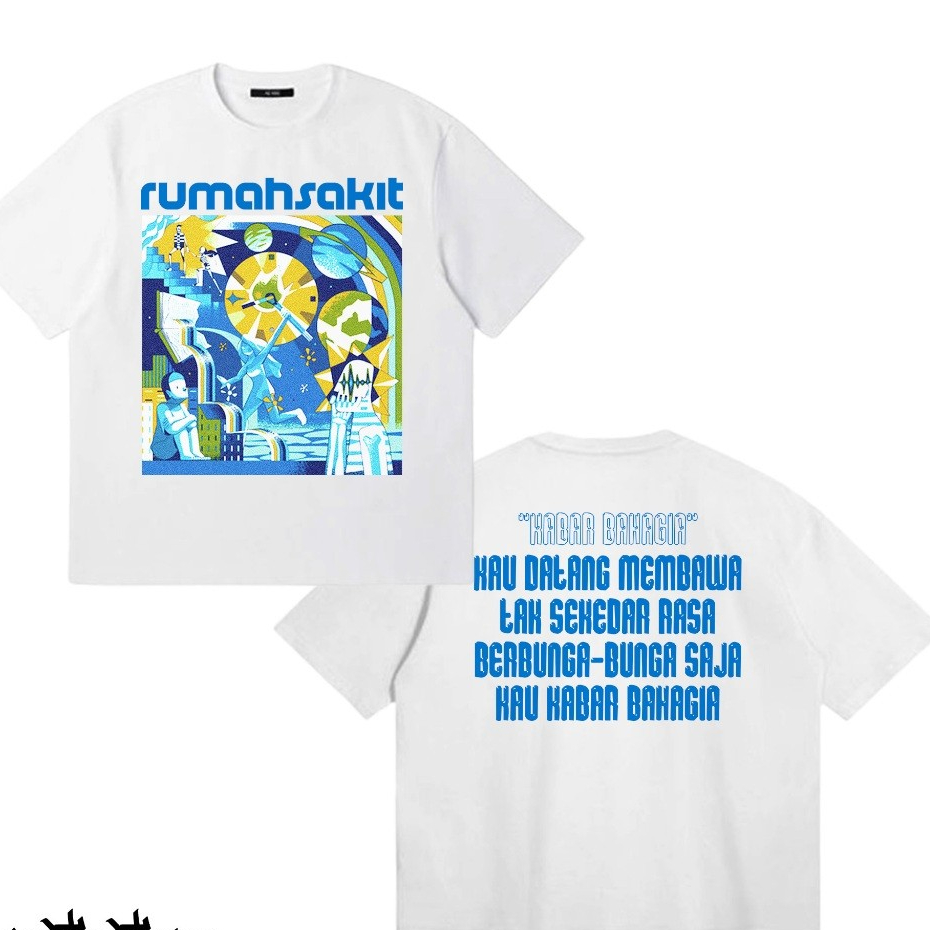 aloofc  tshirt band lokal indonesia Rumah Sakit desain premium cotton combed 24s - 020