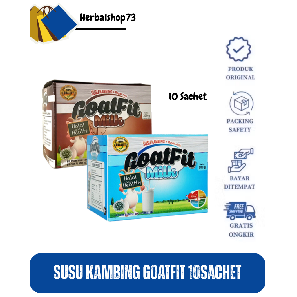 

Susu Kambing Etawa Plus Royal jelly Goatfit Milk Sacshet