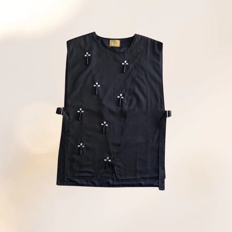 Risa Maharani Basic - Alexa Vest Hitam