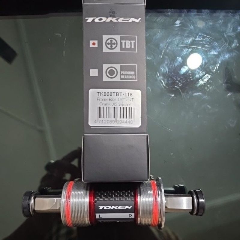TOKEN BOTTOM BRACKET CERAMIC BEARING BB TITANIUM TK868TBT 118 FOR BROMPTON