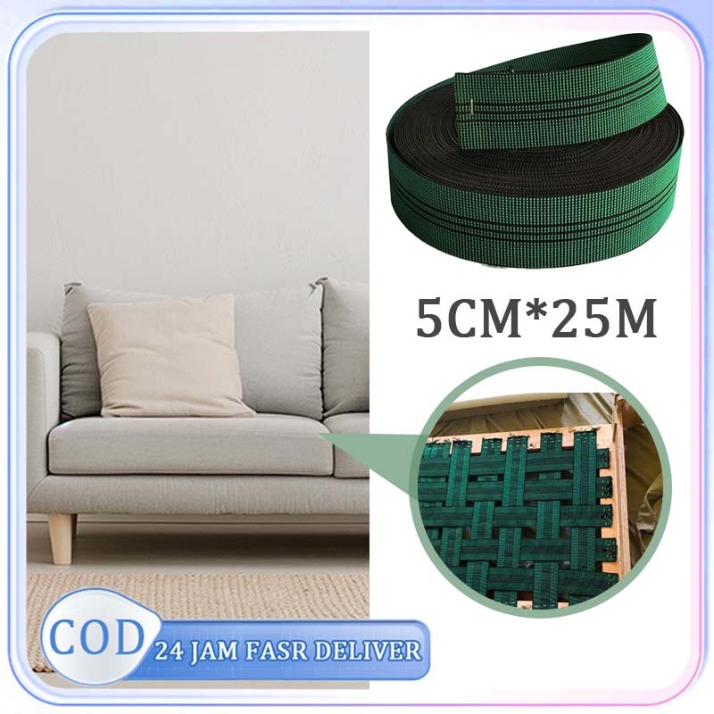 25m Tali Karet Kursi Sofa Webbing Sofa Karet Webing Sofa Karet Sofa Jok Kasur Tali