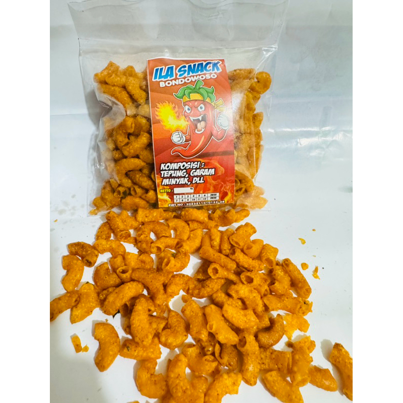 

MAKRONI BANTET PEDAS 50gram CAP ILA SNACK BONDOWOSO