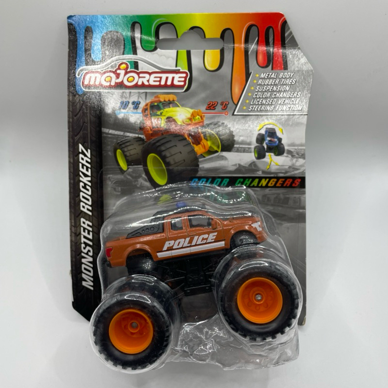 Majorette Monster Rockerz Ford F-150 Raptor Police Color Changers Colour Shifters Skala 64 Truck Tru
