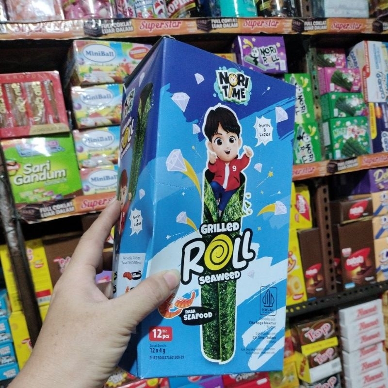 

Nori Time Roll Seaweed Rasa Seafood 1 box 12 pcs