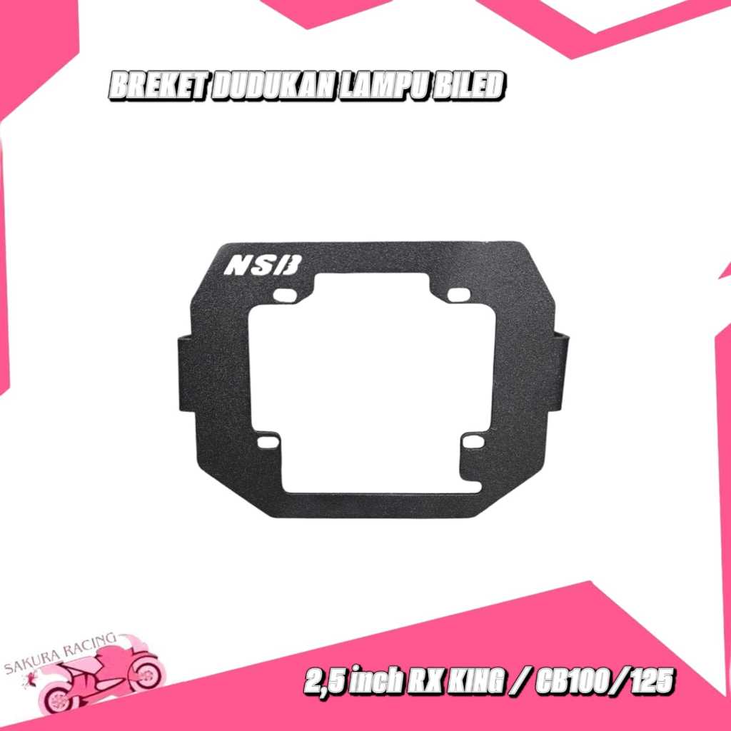 Breket Biled dudukan lampu biled 2,5 inch PNP CB 100 CB 125 RXK