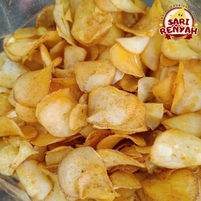 

Kripset Keripik Singkong Pedas Balado 250 Gram / Cemilan Pedas - Sari Renyah