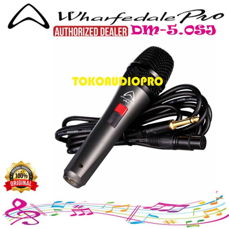 Mic Wharfedale Pro DM5.0SJ Dynamic Microphone Original DM-5.0