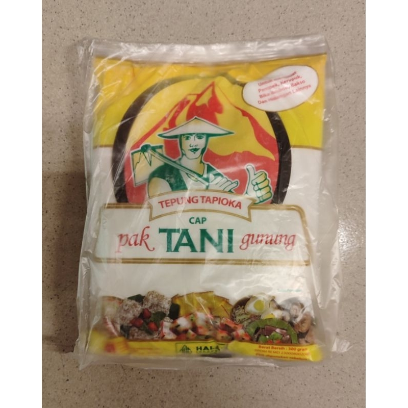 

TEPUNG TAPIOKA cap PAK TANI 500 GR