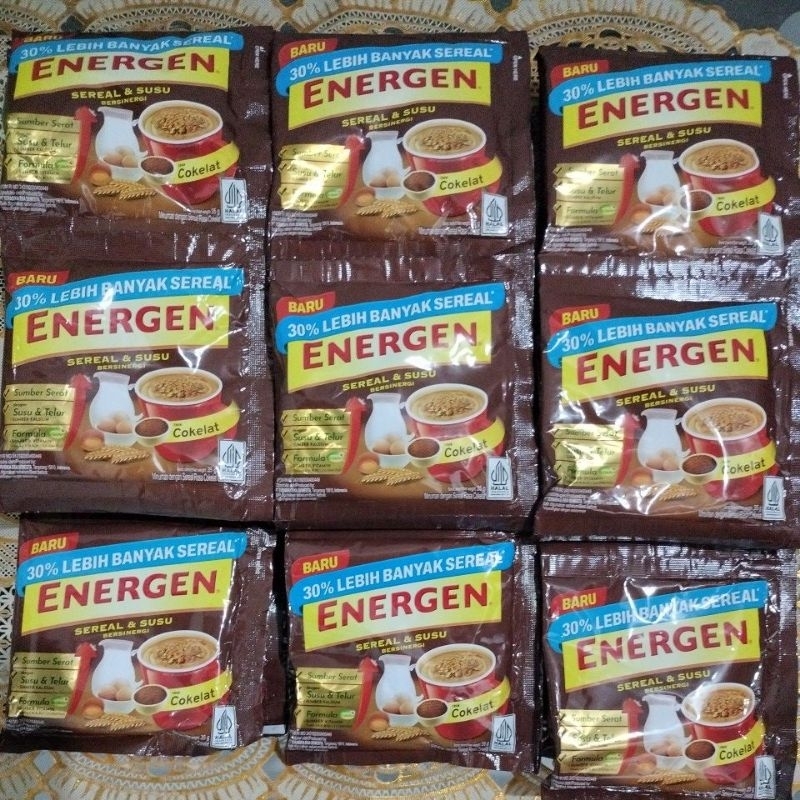 

Energen Sereal & Susu Rasa Coklat 1 renteng (isi 10pcs)