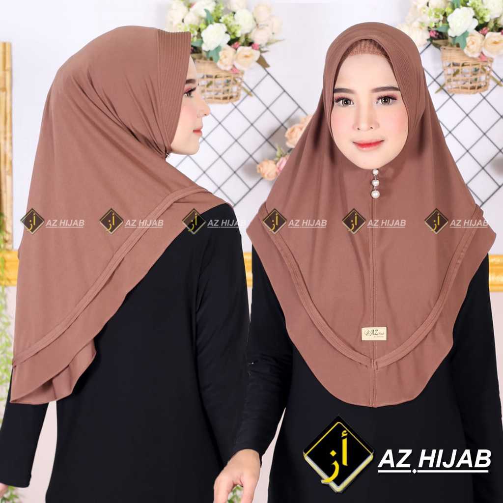 Hijab Bergo Pet Jersey Premium List Pita Plisket Instan Muslim