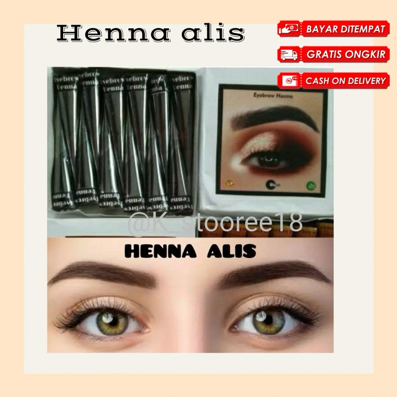 HENNA ALIS HALAL //SULAM ALIS/EYEBROW HALAL 100%