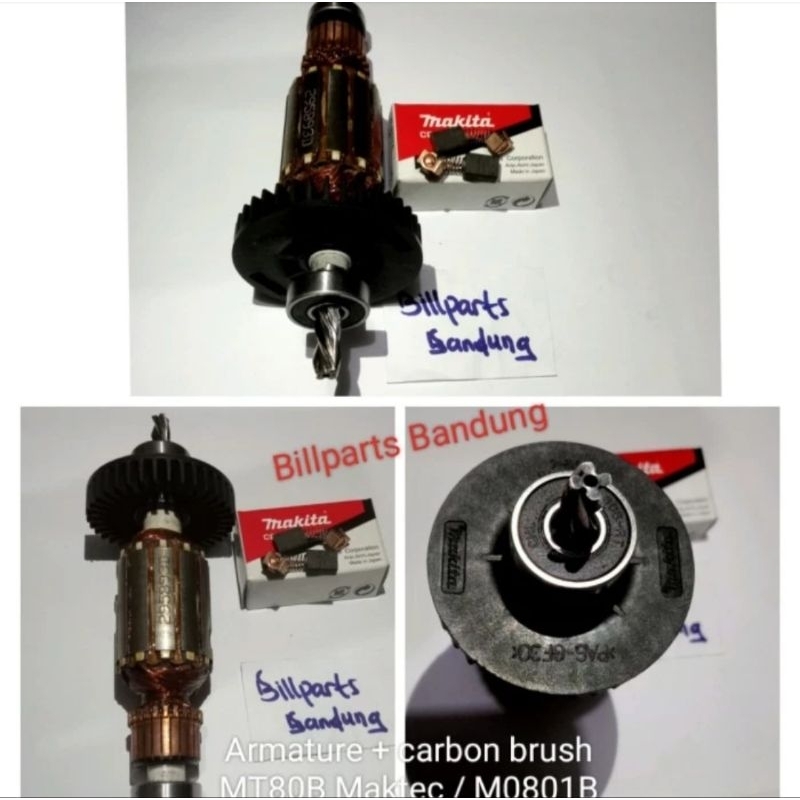 Armature MT 80 B Maktec MT8OB / M0810B Makita M0810 B MT80 plus carbon brush bor impact drill 13mm
a