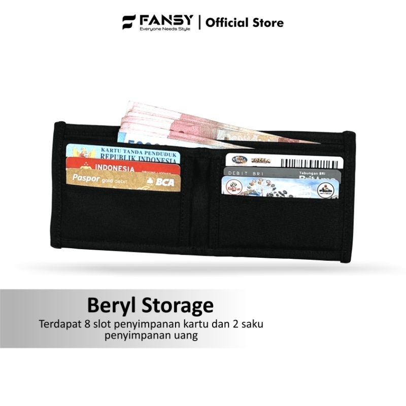 Dompet lipat pria Fansy Beryl | Dompet uang dan kartu