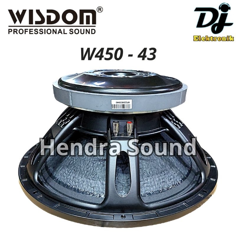 WISDOM W450-43 / W 450 43 - Speaker Komponen (18 inch)