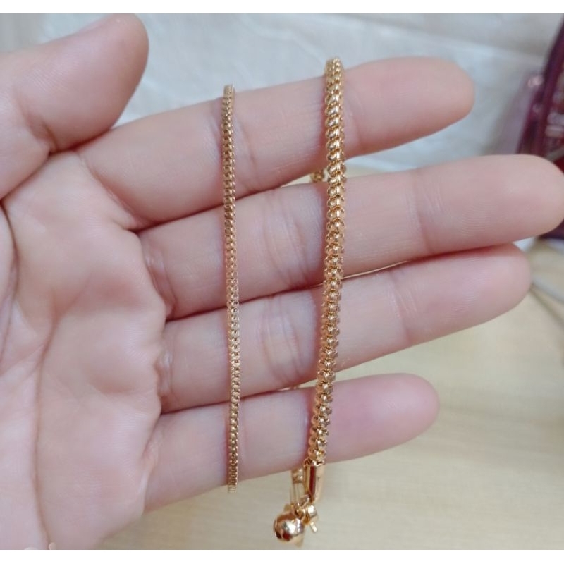 Xuping gelang rantai Milano gold besar dan sedang anti karat