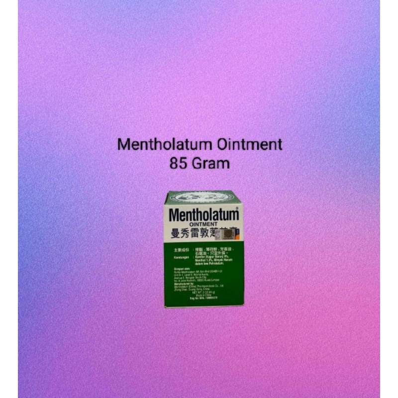 Mentholatum Ointment 85 Gram Balsam / Balsem