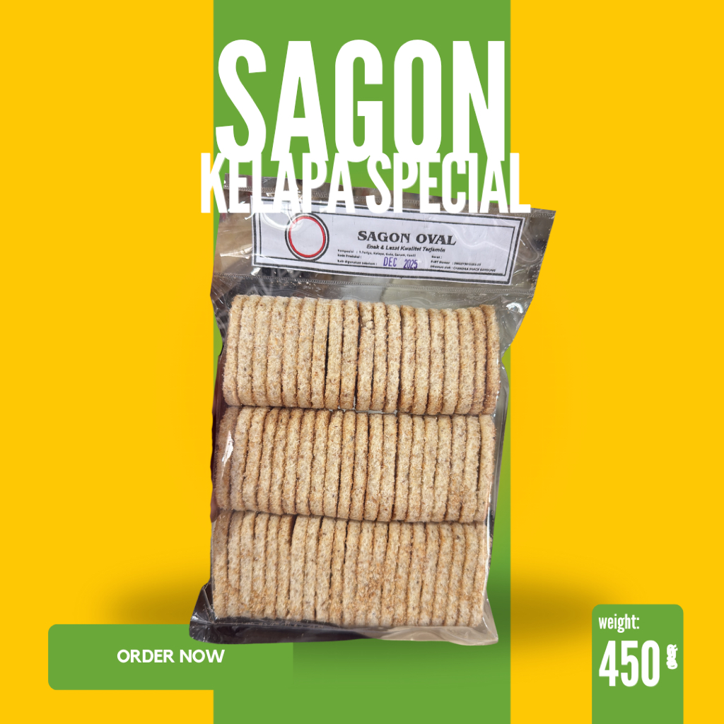 

Sagon Kelapa Special Sagu Biskuit Kue Tradisional Jajanan Camilan Jadul