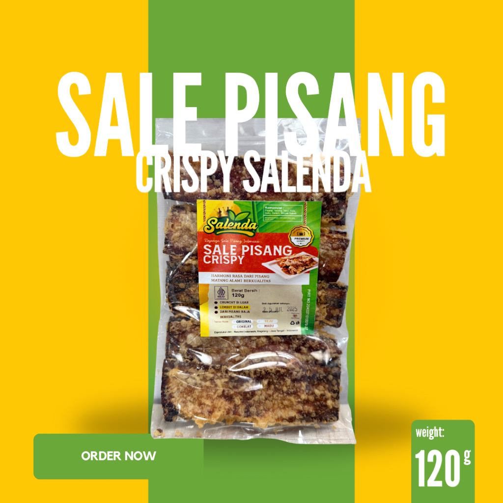 

Sale Pisang SALENDA Crispy Nikmat Oleh-oleh khas Magelang Jogja