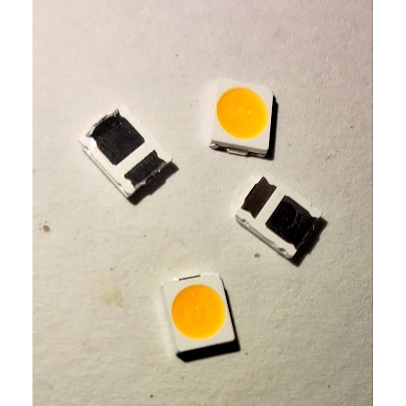 PROMO CUCI GUDANG (500pcs.chip).led.9volt.KUNING/WARM.WHITE.type2835