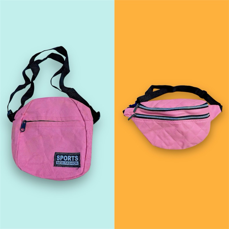 tas selempang wanita tas cewek tas bahu perempuan warna pink