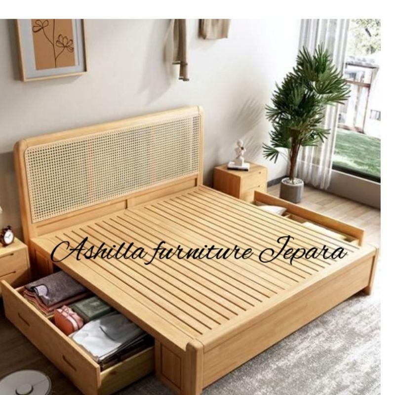 Tempat tidur minimalis modern.tempat tidur.dipan minimalis.dipan laci.tempat tidur laci.tempat tidur