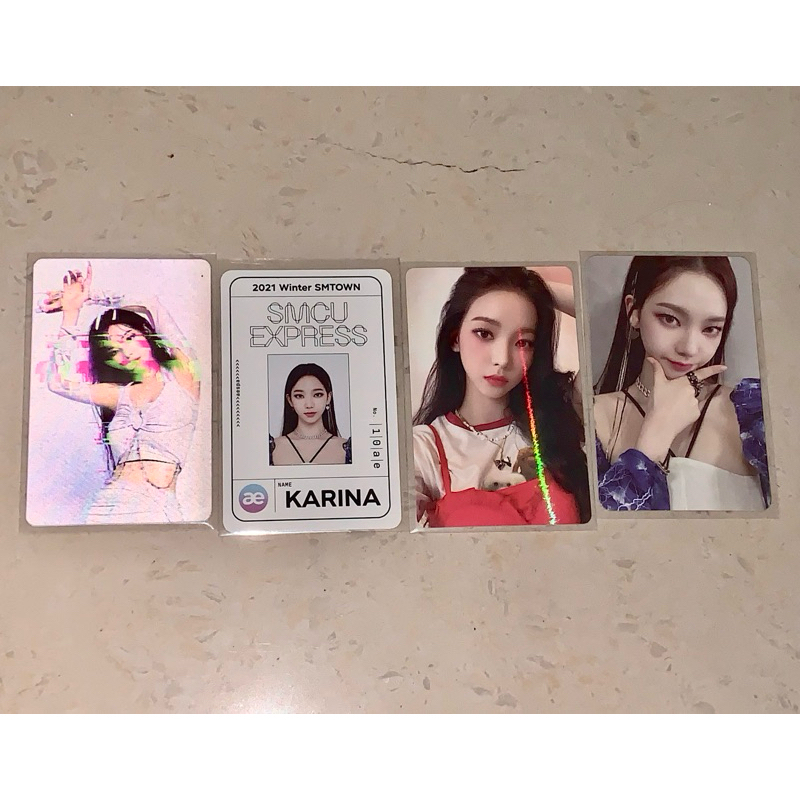 [READY STOCK] PHOTOCARD AESPA KARINA SMCU PASSCARD SG22 SEASON GREETING 2022