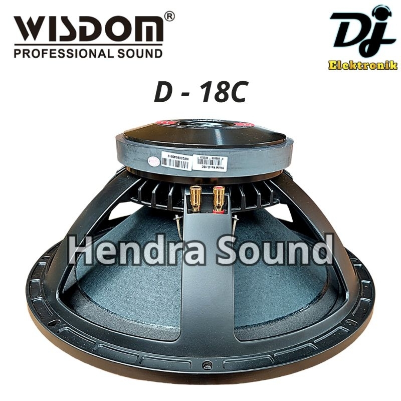 WISDOM D-18C / D18-C / D18C - Speaker Komponen (18 inch)