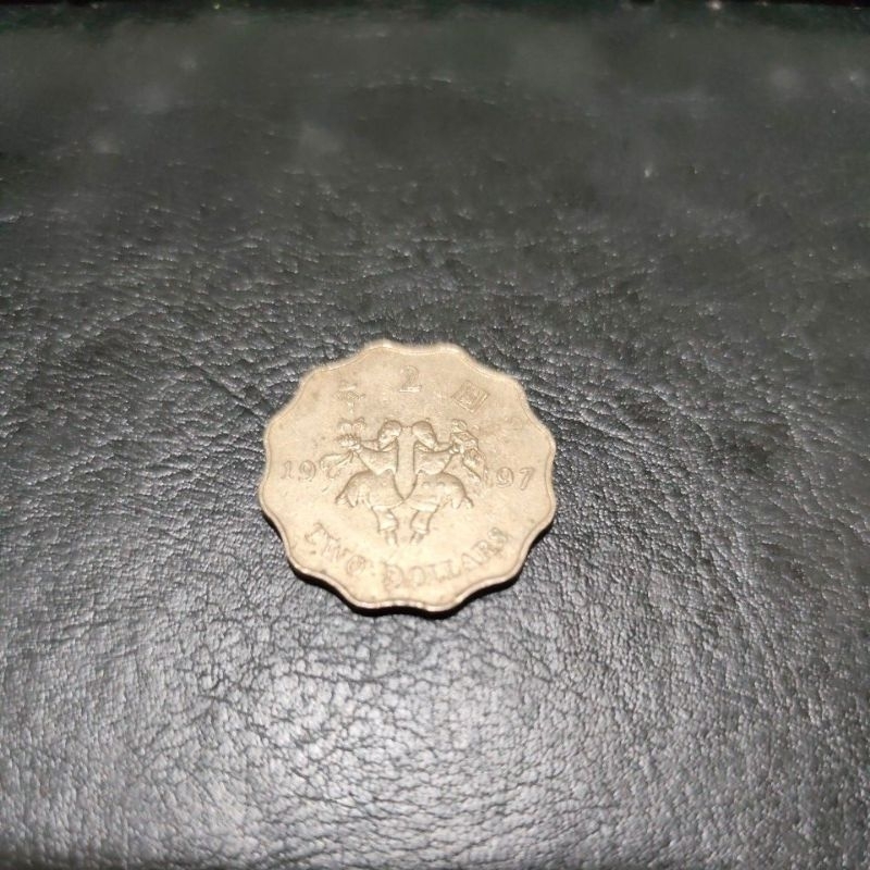 Koleksi Koin Kuno Hongkong Seri Commemorative 2 Dollars 1997 Koin Langka Asli Original