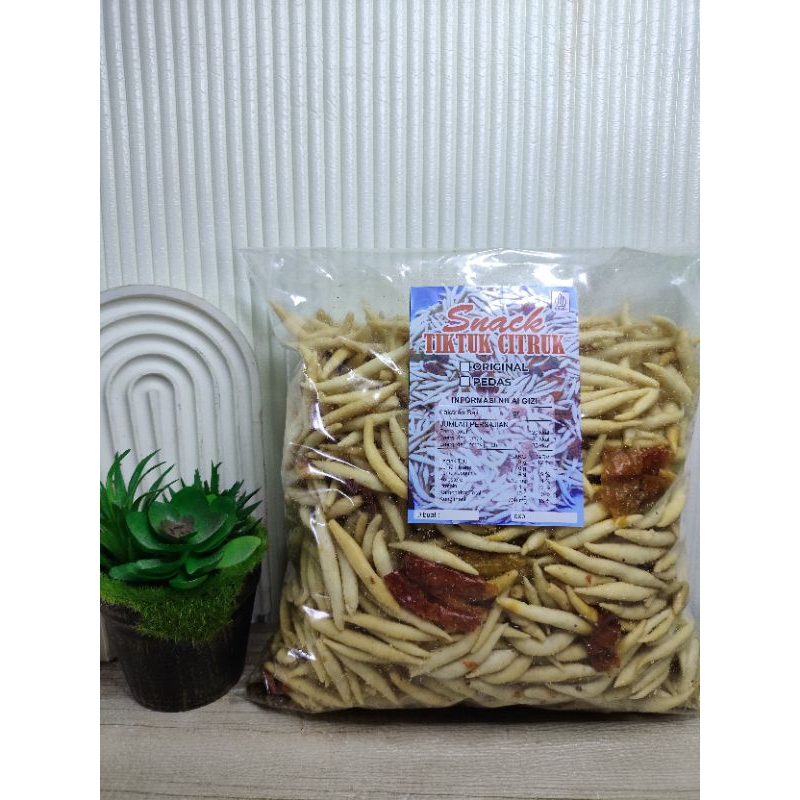 

TIKTUK PEDAS | CITRUK | TIKTUK ORIGINAL | CEMILAN | SNACK | TIKTUK CIKRUH GURIH | 1 KG 1000 GR | OLEH OLEH | NGEMIL | MAKANAN RINGAN