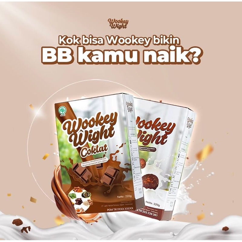 

WOOKEY WIGHT 1 BOX Susu Bernutrisi Penambah Berat Badan Dan Penggemuk Original Penambah Nafsu Makan Alami Original