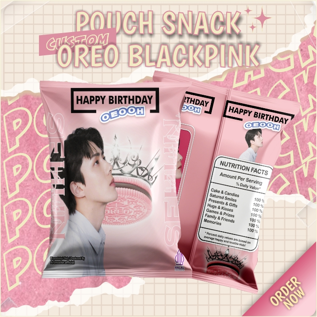 

Snack Pouch Jumbo Custom Oreo Blackpink