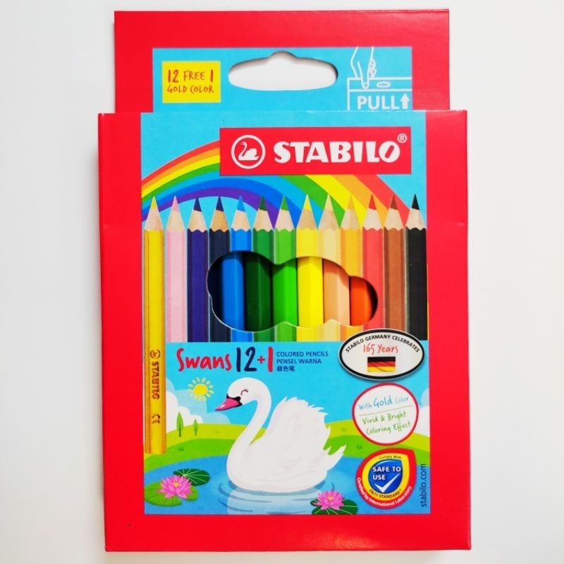 

STABILO PENSIL WARNA 12+1 PENDEK