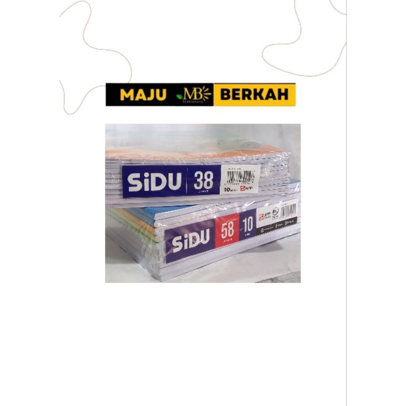 

BUKU TULIS SIDU ISI 38 & 58 LEMBAR (1PACK)