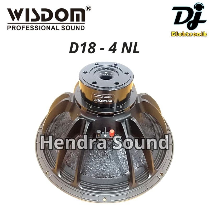 WISDOM ● D18-4NL / D 18 4 NL - Speaker Komponen (18 inch) NEO