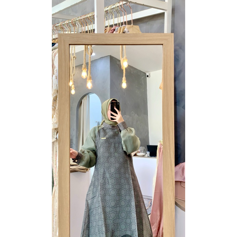 Gamis organdi motif premium