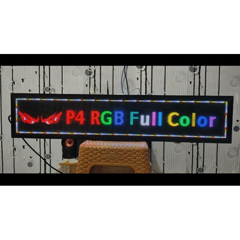 Running Text LED Indoor P4 Full RGB 20*100 cm