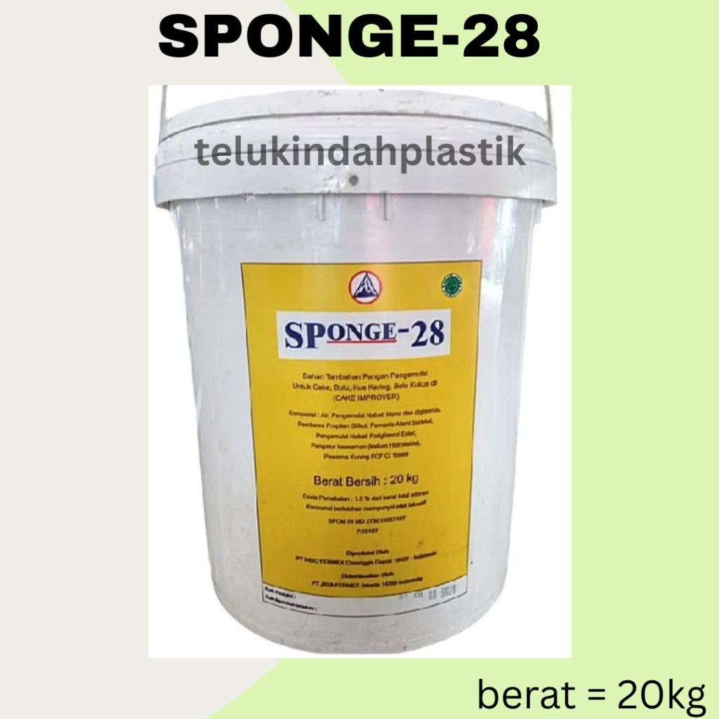 

Sponge 28 Kemasan 20 Kg / Cake Emulsifier / Pengembang Kue / SP 28 / Pail