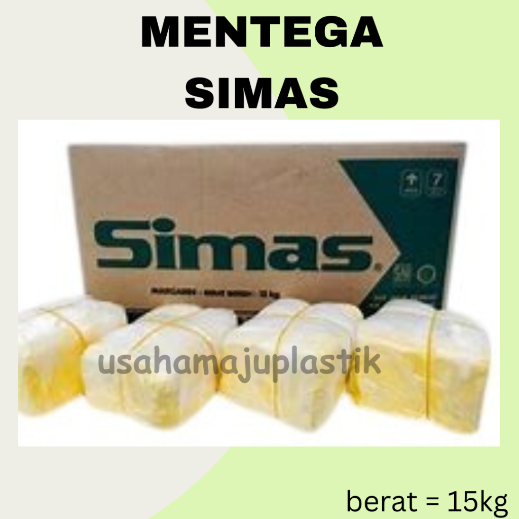 

Simas Margarine 15 KG / Mentega Simas 1 Karton 15KG Instan / Cargo