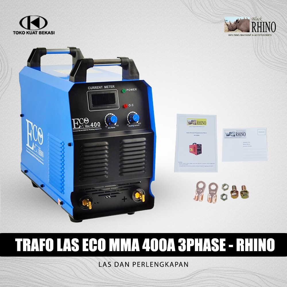 Mesin las inverter Rhino Eco MMA 400A 3Phase IGBT