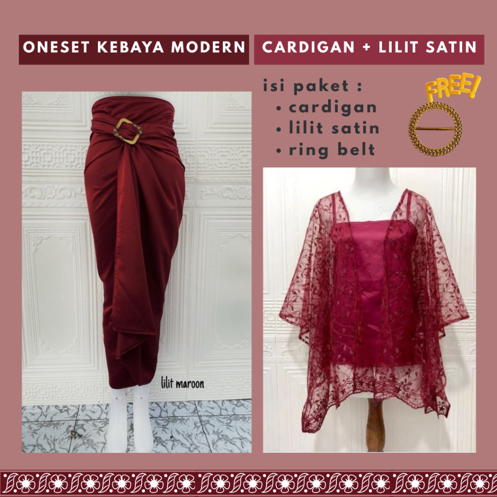 Setelan baju kondangan one set kebaya wisuda kebaya bridesmaid kebaya pesta baju kondangan kekinian 