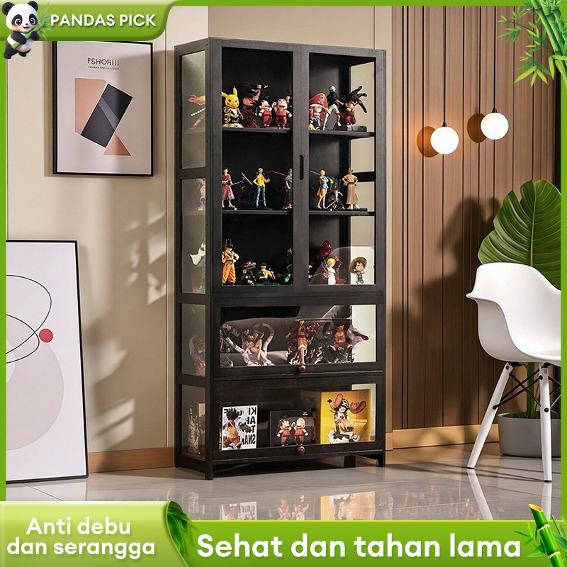 Lemari Pajangan Etalase Akrilik Kaca Transparan Lemari Display pameran Model Mainan Lemari