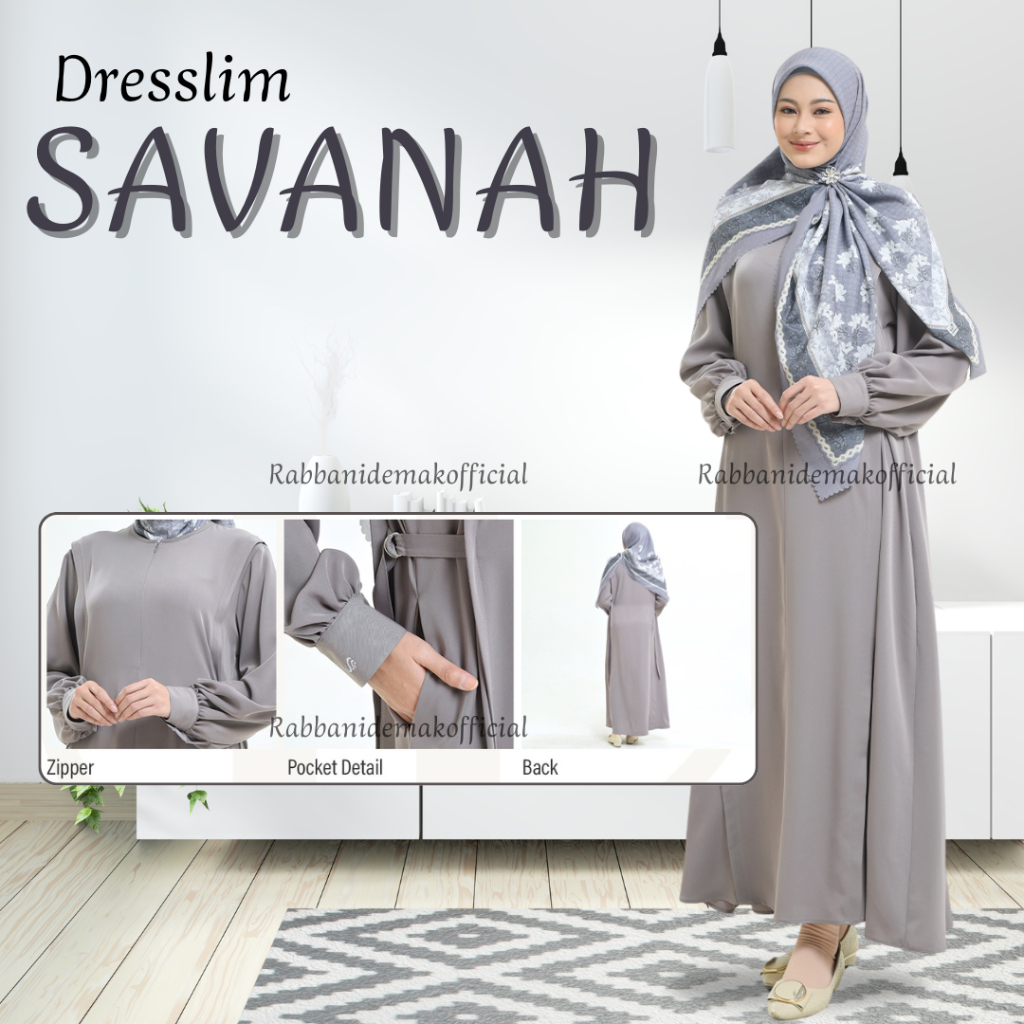 RABBANI - DRESSLIM SAVANAH - GAMIS RABBANI AKHWAT - RABBANI 100% ORIGINAL - NEW COLLECTION RAYA 2025
