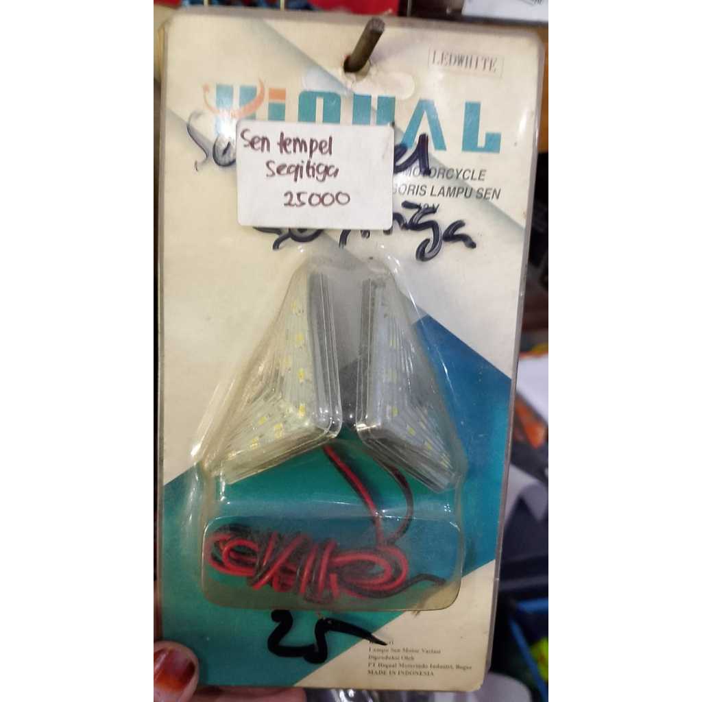 lampu sen tempel segitiga mini sen tempel mini segitiga LED WHITE SEN TEMPEL SEGITIGA MINI LED PUTIH