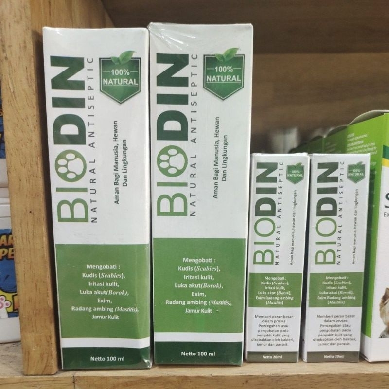biodin spray obat jamur scabies/ demodex anjing & kucing