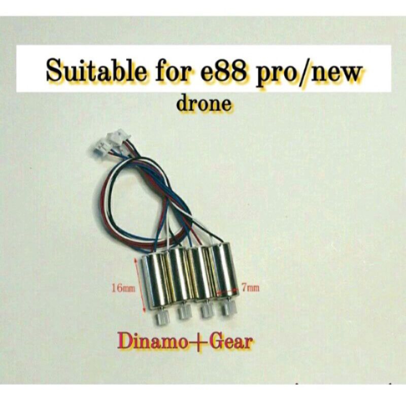 DINAMO DRONE E88 PRO E88 NEW TANPA GEAR TANPA SOKET. HARGA SATU BIJI