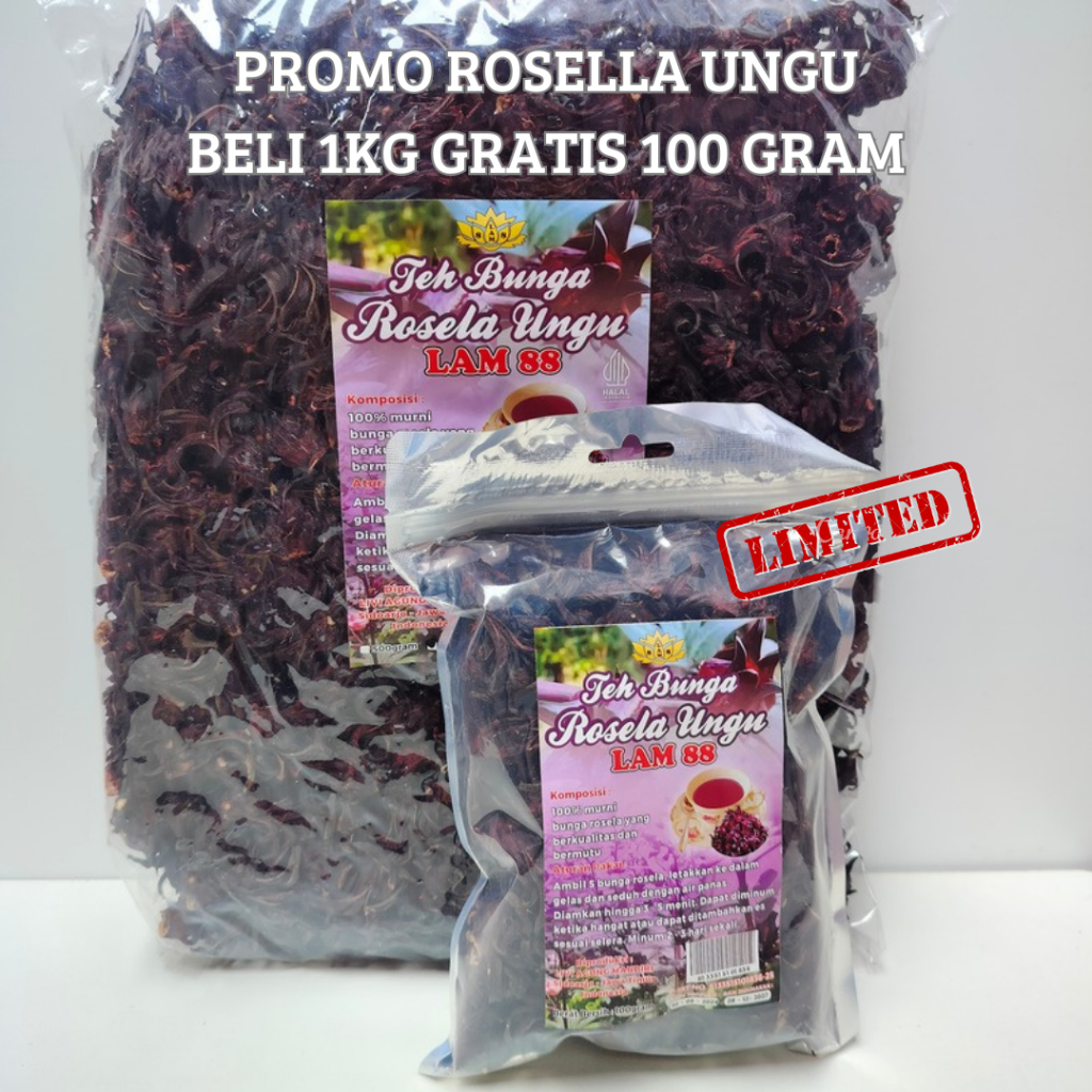 

teh rosella ungu kemasan 1kg