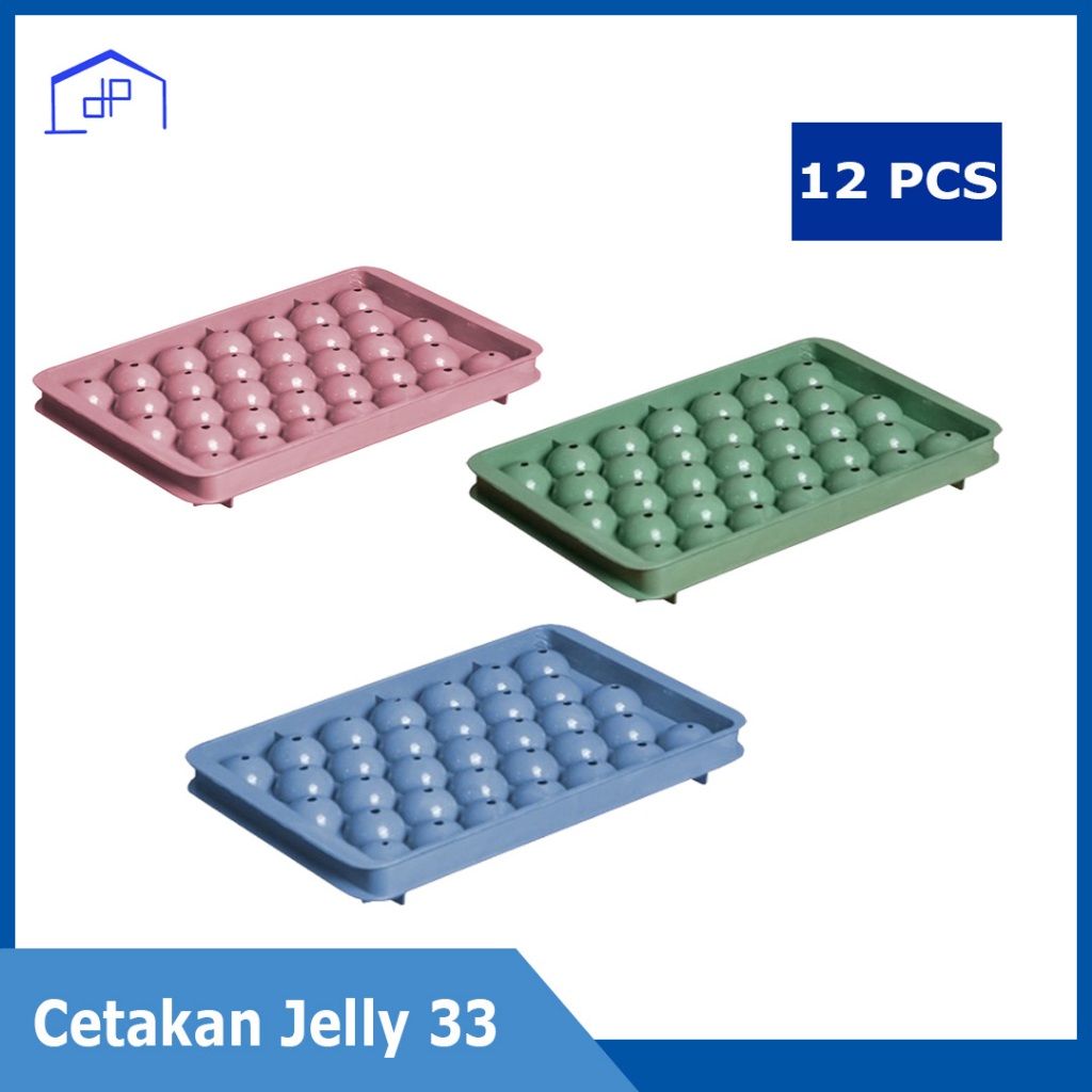 12PCS - Cetakan Jelly 33 - Cetakan Jelly Plastik - Cetakan Jeli Bulat - Cetakan Puding Mini - Cetaka