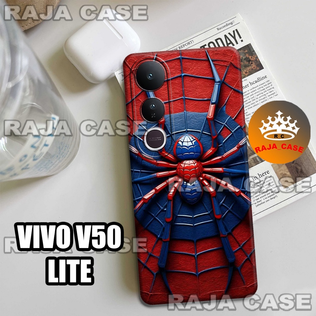 Rc23/Softase karet VIVO V50 LITE - Motif Spiderman - Case Hp VIVO V50 LITE - Casing VIVO V50 LITE  -